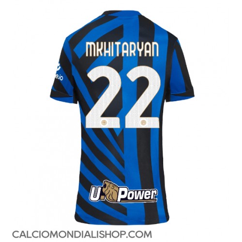 Maglie da calcio Inter Milan Henrikh Mkhitaryan #22 Prima Maglia Femminile 2024-25 Manica Corta